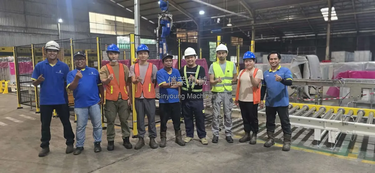 PT Multi Kusuma Cemerlang Automatic Palletizing Project Project Site