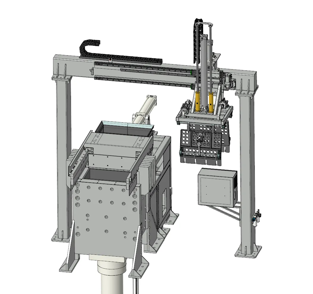 Auto-Feed Single-Chamber Baling Press