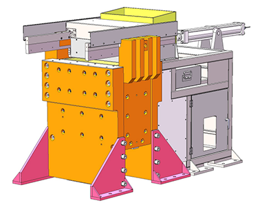 Synthetic rubber baling press